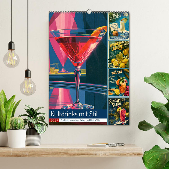 Kultdrinks mit Stil (CALVENDO Wandkalender 2027)