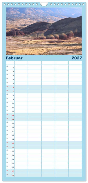 Oregon entlang der schönsten Panoramastraßen (CALVENDO Familienplaner 2027)