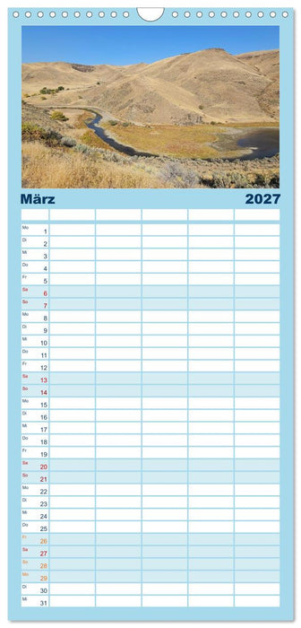 Oregon entlang der schönsten Panoramastraßen (CALVENDO Familienplaner 2027)