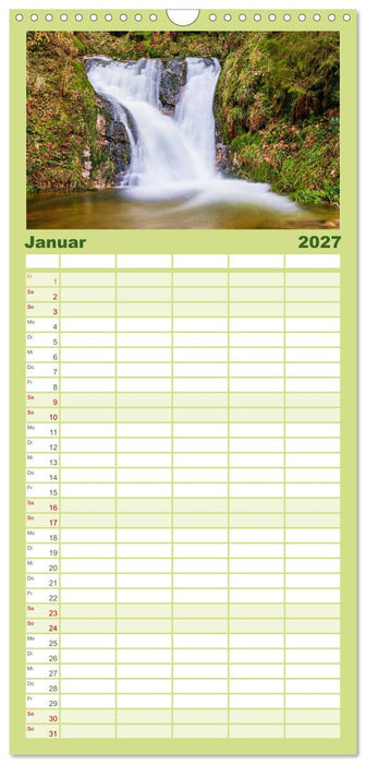 Mystische Gewässer im nördlichen Schwarzwald (CALVENDO Familienplaner 2027)