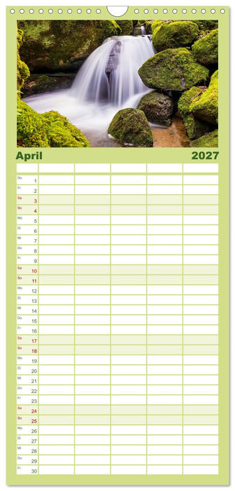 Mystische Gewässer im nördlichen Schwarzwald (CALVENDO Familienplaner 2027)