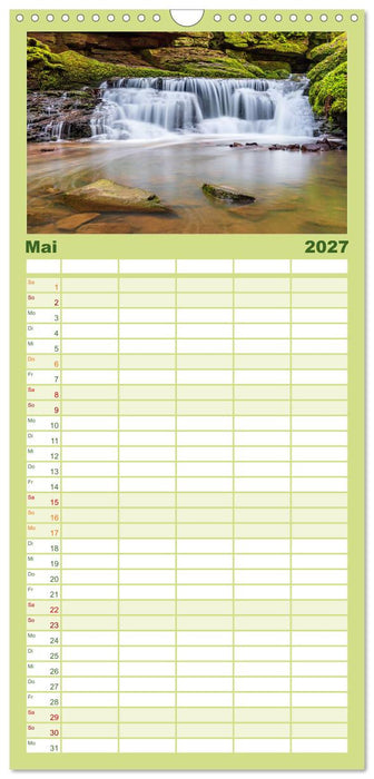 Mystische Gewässer im nördlichen Schwarzwald (CALVENDO Familienplaner 2027)