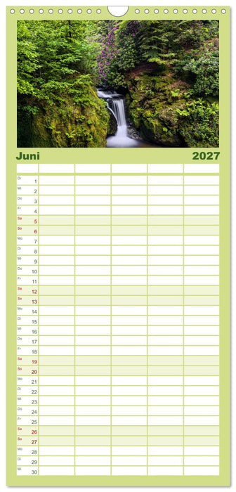 Mystische Gewässer im nördlichen Schwarzwald (CALVENDO Familienplaner 2027)