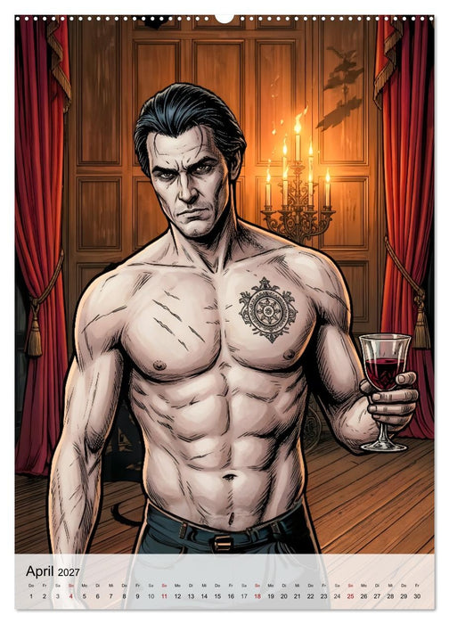 Bad Guys - Dominanz. Ausstrahlung. Nackte Haut. (CALVENDO Wandkalender 2027)