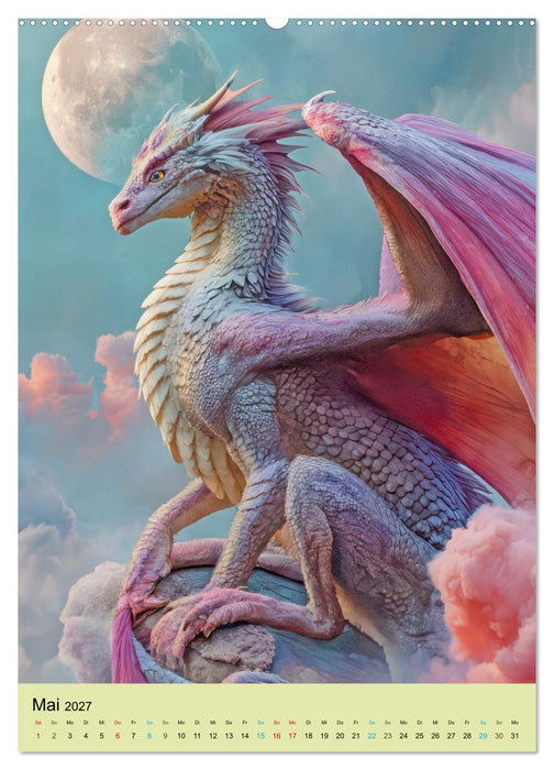 Erwachte Drachen - Illustrationen (CALVENDO Wandkalender 2027)