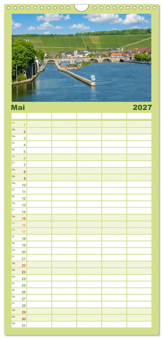 Würzburg Idylle am Main (CALVENDO Familienplaner 2027)