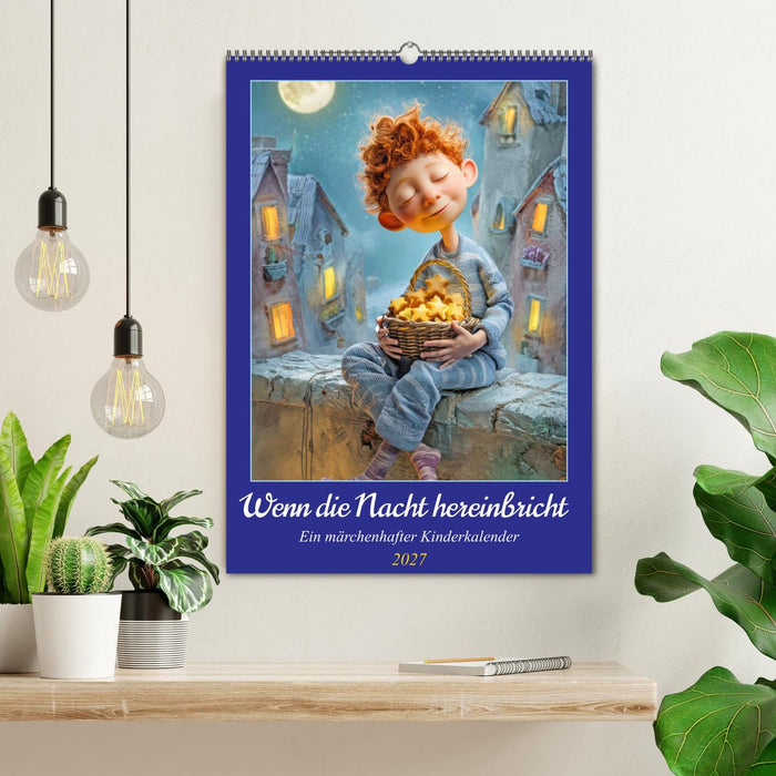 Wenn die Nacht hereinbricht - Ein märchenhafter Kinderkalender (CALVENDO Wandkalender 2027)
