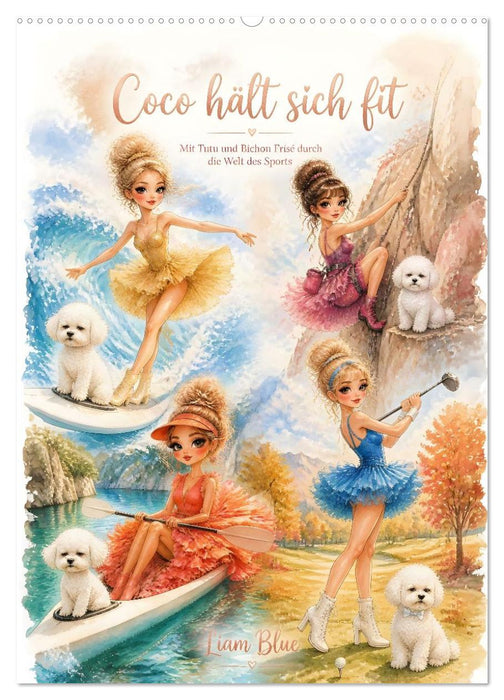Coco hält sich fit (CALVENDO Wandkalender 2027)