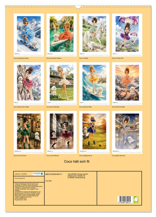 Coco hält sich fit (CALVENDO Wandkalender 2027)