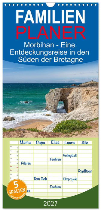 Morbihan - Eine Entdeckungsreise in den Süden der Bretagne (CALVENDO Familienplaner 2027)