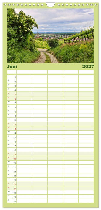 Zauberhafter Kaiserstuhl (CALVENDO Familienplaner 2027)