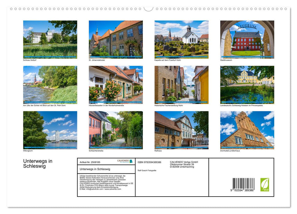 Unterwegs in Schleswig (CALVENDO Premium Wandkalender 2027)