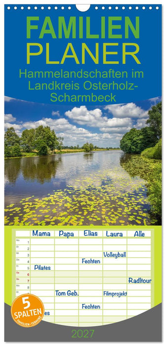 Hammelandschaften im Landkreis Osterholz-Scharmbeck (CALVENDO Familienplaner 2027)