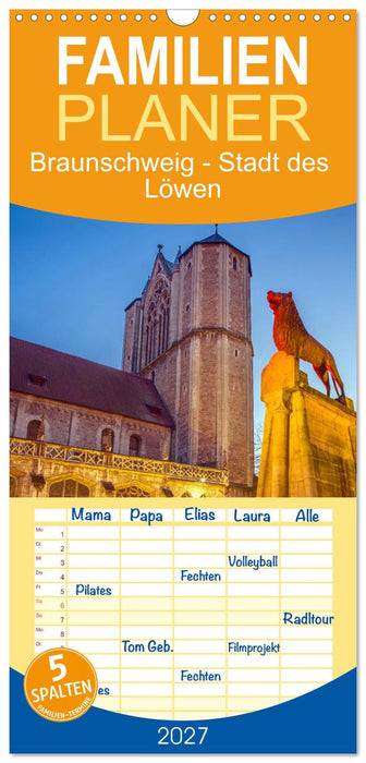 Braunschweig - Stadt des Löwen (CALVENDO Familienplaner 2027)
