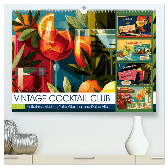 Vintage Cocktail Club (CALVENDO Premium Wandkalender 2027)