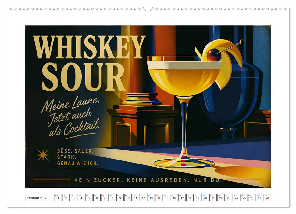 Vintage Cocktail Club (CALVENDO Premium Wandkalender 2027)