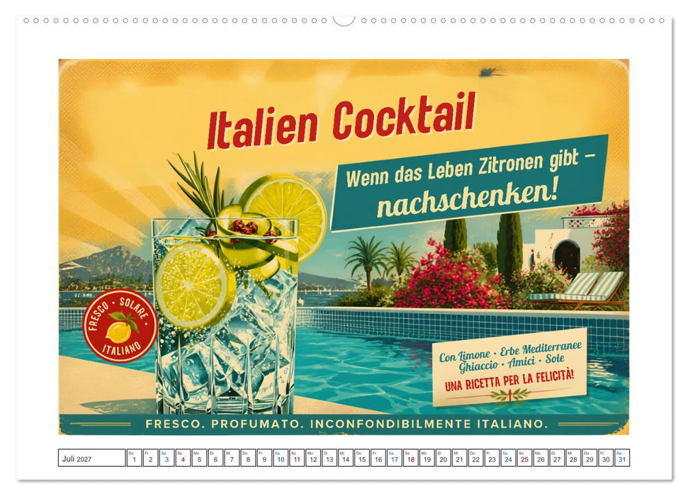 Vintage Cocktail Club (CALVENDO Premium Wandkalender 2027)