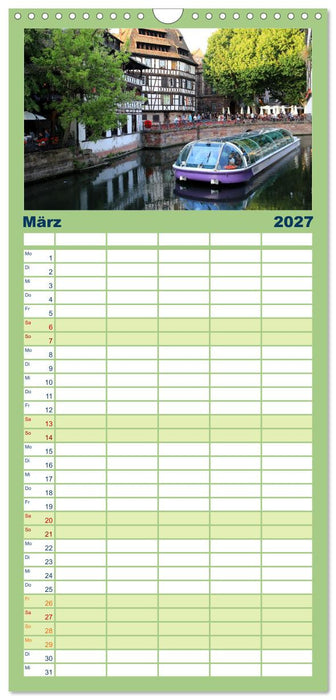 Straßburg - Rund um La Petite France (CALVENDO Familienplaner 2027)
