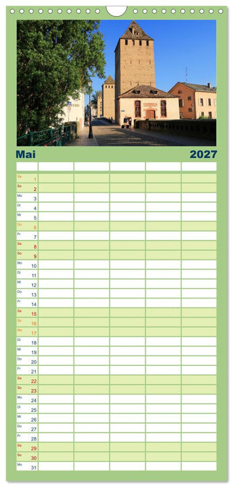 Straßburg - Rund um La Petite France (CALVENDO Familienplaner 2027)