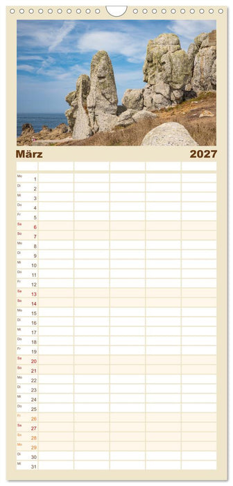 Cote des Legendes - Der rauhe Nordwesten der Bretagne (CALVENDO Familienplaner 2027)