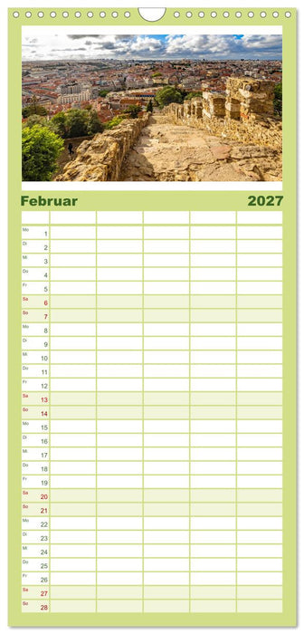 Ein Herz für Lissabon (CALVENDO Familienplaner 2027)