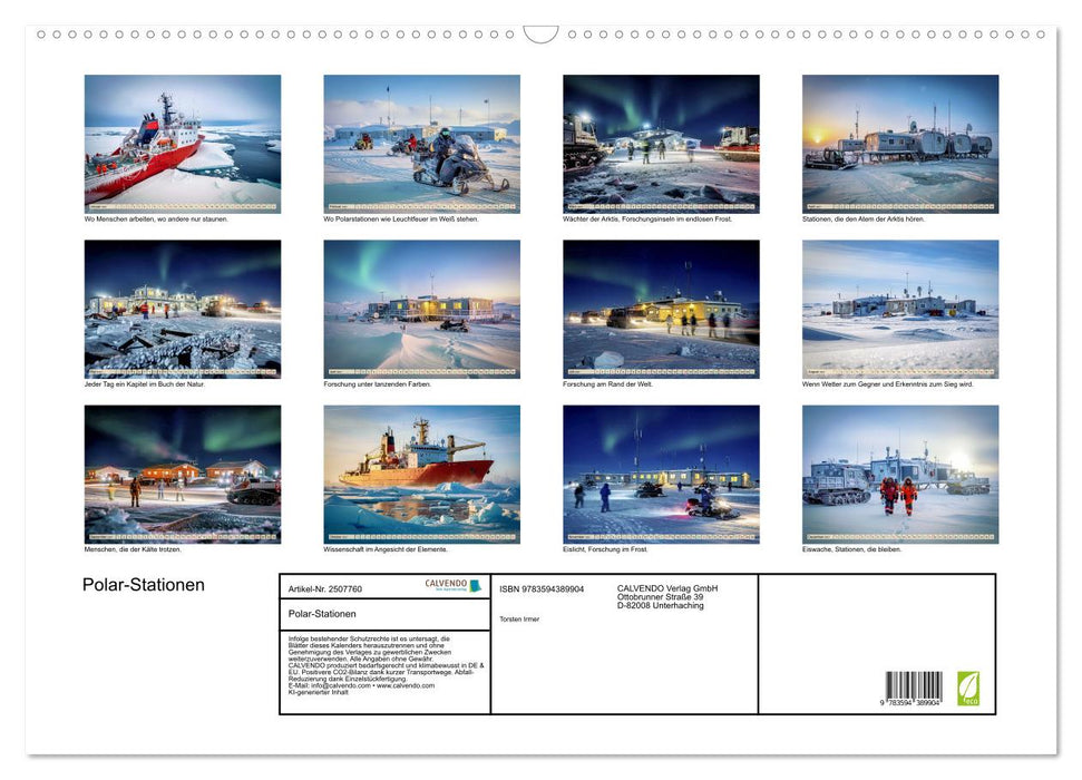 Polar-Stationen (CALVENDO Wandkalender 2027)