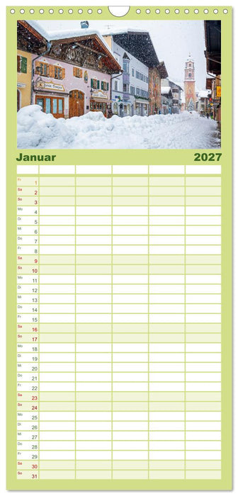 Mittenwald und seine Jahreszeiten (CALVENDO Familienplaner 2027)