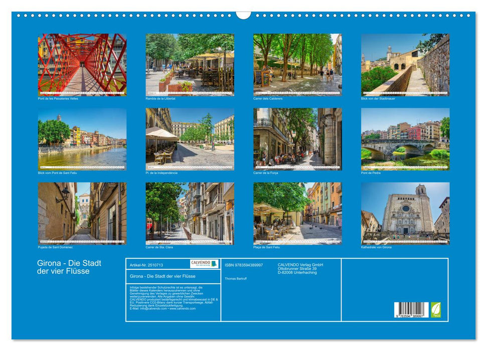 Girona - Die Stadt der vier Flüsse (CALVENDO Wandkalender 2027)