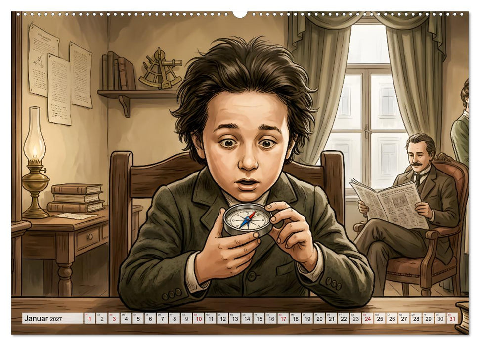 Albert Einstein – Das Jahrhundertgenie (CALVENDO Premium Wandkalender 2027)