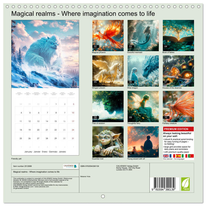 Magical realms - Where imagination comes to life (CALVENDO Monthly Calendar 2027)