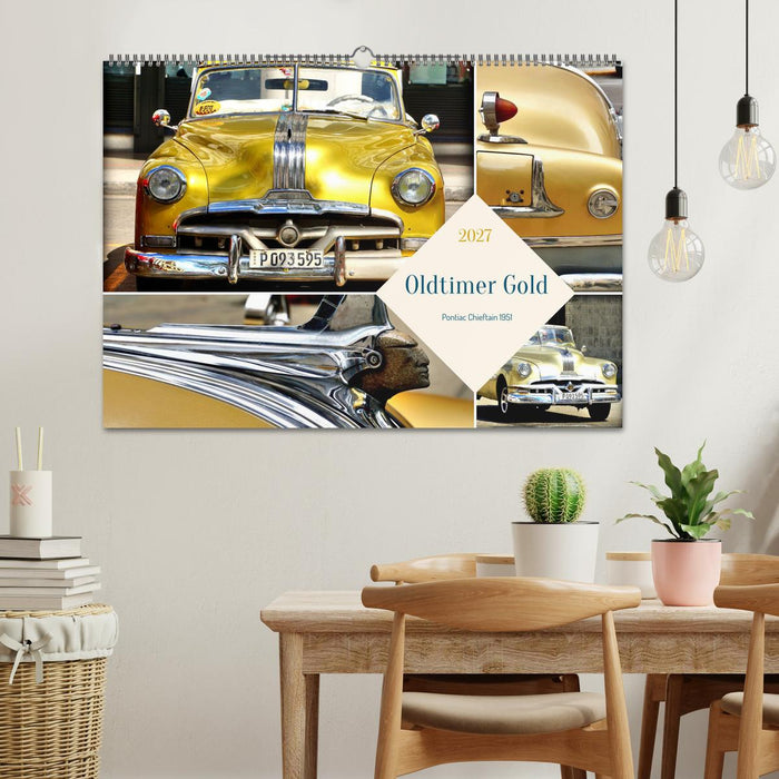 Oldtimer Gold - Pontiac Chieftain 1951 (CALVENDO Wandkalender 2027)