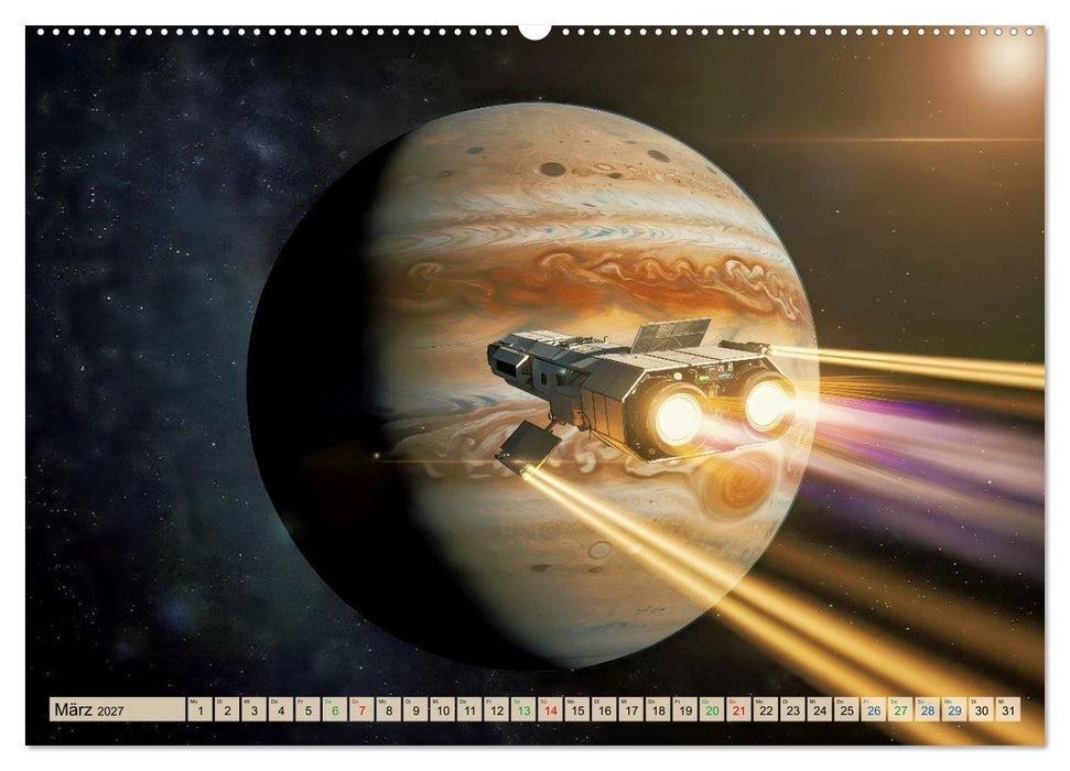 Jupiter, Motive inspiriert vom größten Planeten unseres Sonnensystems (CALVENDO Wandkalender 2027)
