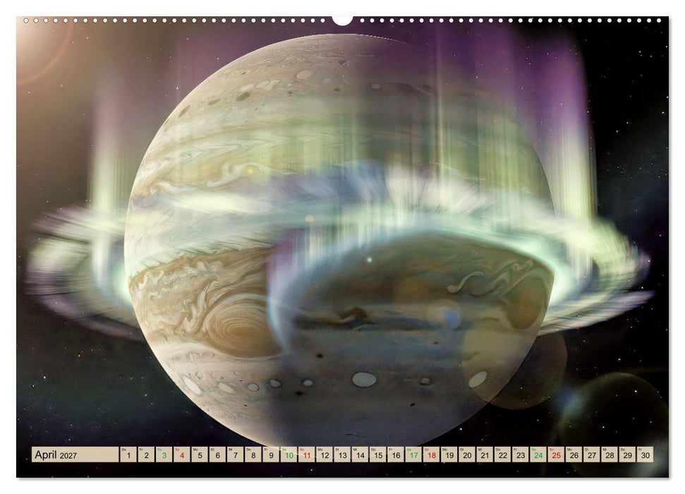 Jupiter, Motive inspiriert vom größten Planeten unseres Sonnensystems (CALVENDO Wandkalender 2027)