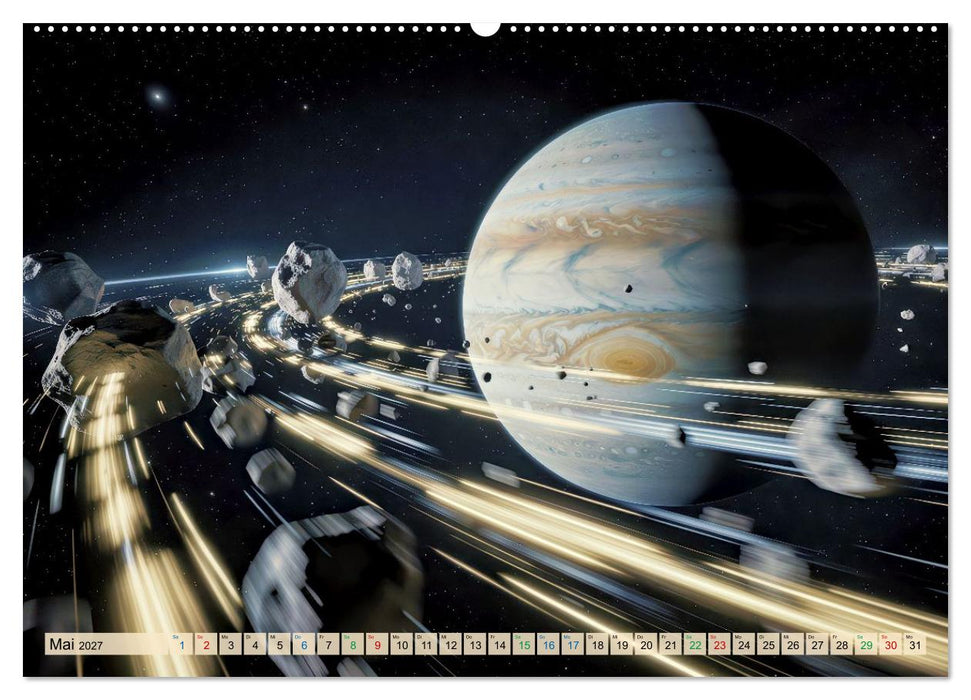 Jupiter, Motive inspiriert vom größten Planeten unseres Sonnensystems (CALVENDO Wandkalender 2027)