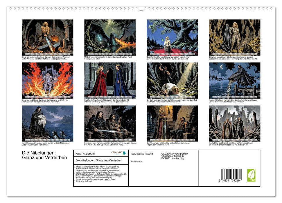 Die Nibelungen: Glanz und Verderben (CALVENDO Premium Wandkalender 2027)