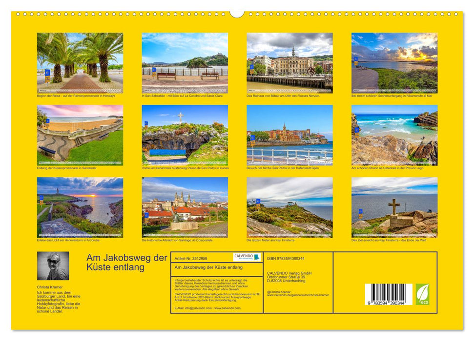 Am Jakobsweg der Küste entlang (CALVENDO Wandkalender 2027)