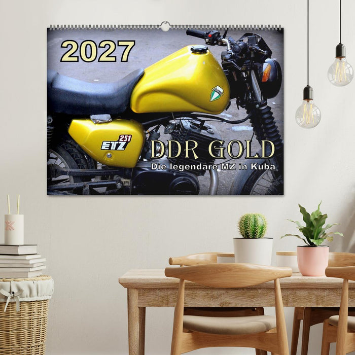DDR GOLD - Die legendäre MZ in Kuba (CALVENDO Wandkalender 2027)