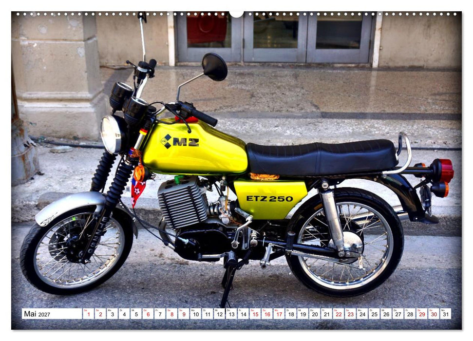 DDR GOLD - Die legendäre MZ in Kuba (CALVENDO Wandkalender 2027)