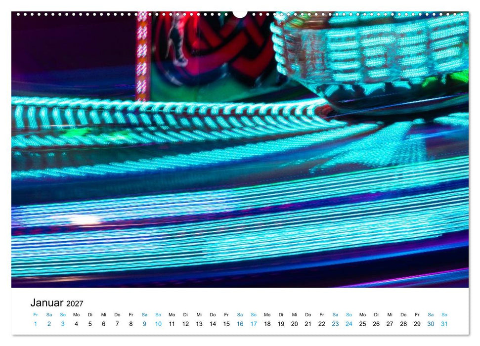Lichter des Jahrmarkts in Langzeitbelichtung (CALVENDO Wandkalender 2027)