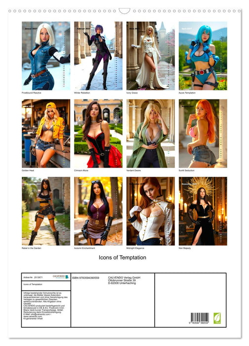 Icons of Temptation (CALVENDO Wandkalender 2027)