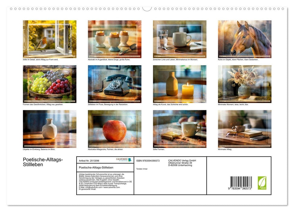 Poetische-Alltags-Stillleben (CALVENDO Premium Wandkalender 2027)