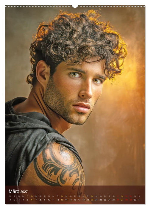 Tattoos und Erotik - Männer-Erotik (CALVENDO Premium Wandkalender 2027)