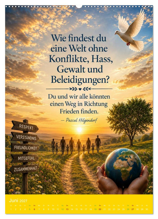Mit Frieden durch das Jahr (CALVENDO Premium Wandkalender 2027)