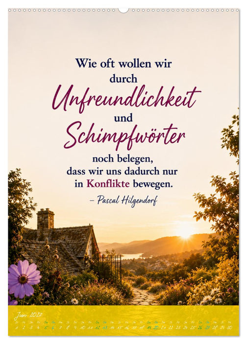 Soll dich Freundlichkeit durch das Jahr begleiten (CALVENDO Premium Wandkalender 2027)