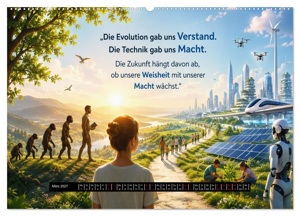 Weisheit, Mut und Menschlichkeit (CALVENDO Premium Wandkalender 2027)