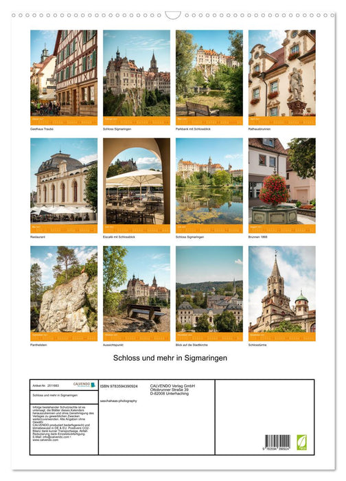 Schloss und mehr in Sigmaringen (CALVENDO Wandkalender 2027)