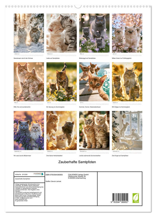 Zauberhafte Samtpfoten (CALVENDO Premium Wandkalender 2027)