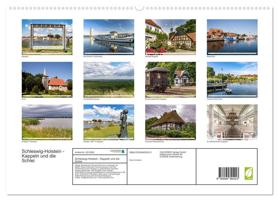 Schleswig-Holstein - Kappeln und die Schlei (CALVENDO Premium Wandkalender 2027)