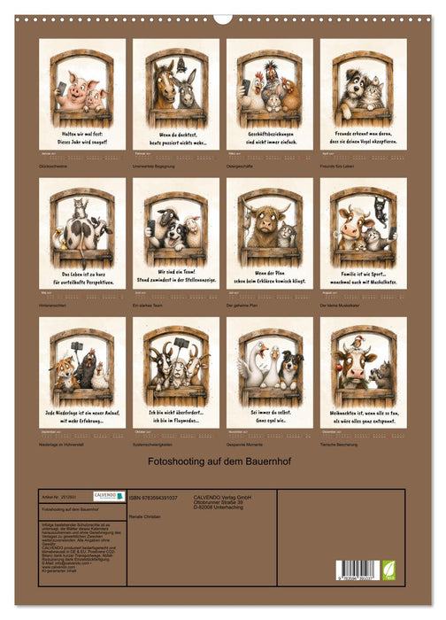 Fotoshooting auf dem Bauernhof (CALVENDO Wandkalender 2027)