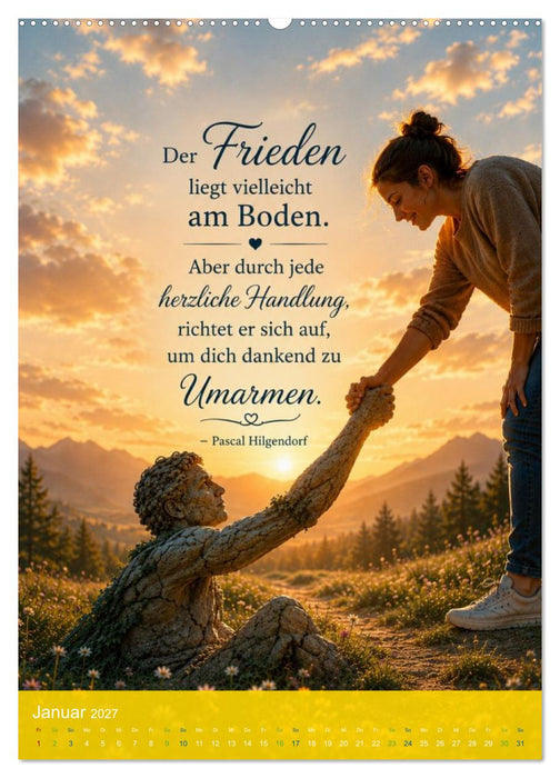 Mit Frieden durch das Jahr (CALVENDO Wandkalender 2027)